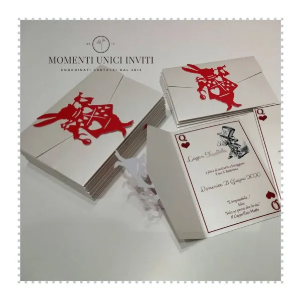partecipazione alice nel paese delle meraviglie momenti unici inviti