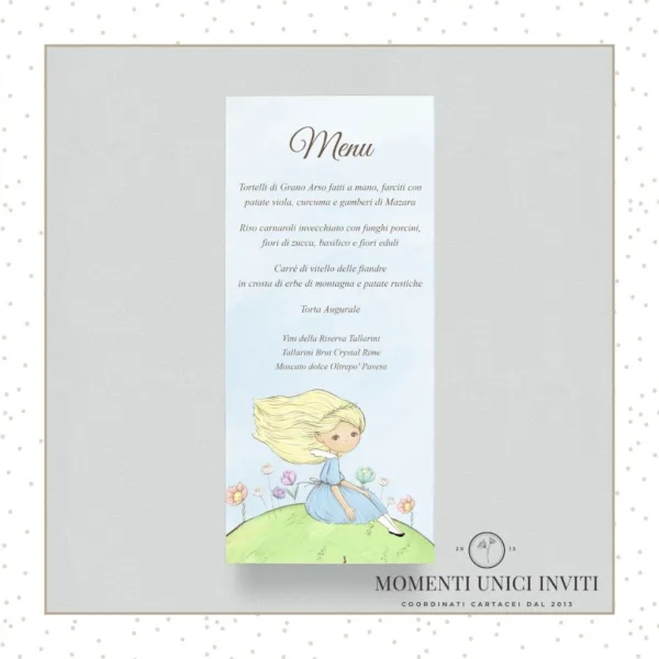 menu alice nel paese delle meraviglie momenti unici inviti
