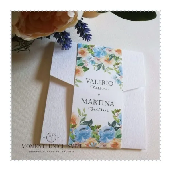 partecipazione pocket elegante momenti unici inviti - amelia