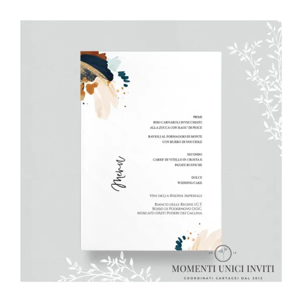 Astratta – menu 15x21 cm - immagine 2