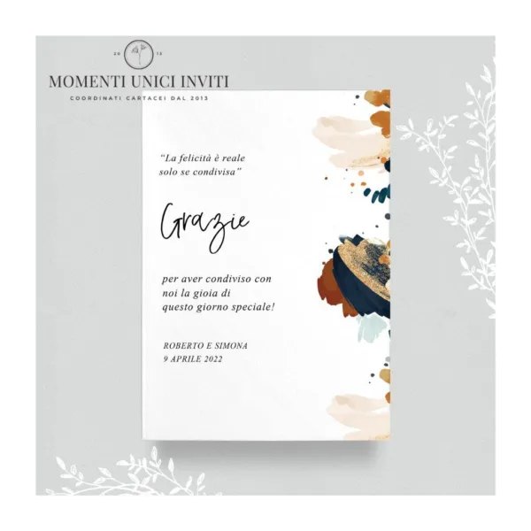 Astratta - card ringraziamento 13x18 cm