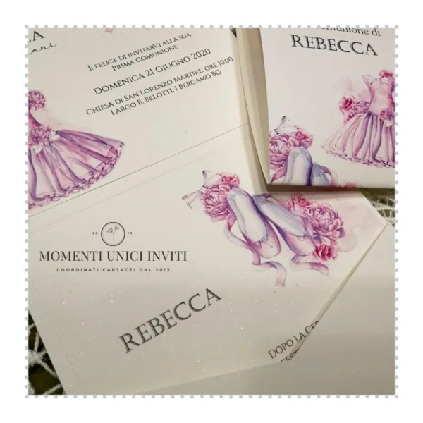 Partecipazione elegante danza classica momenti unici inviti - balletto