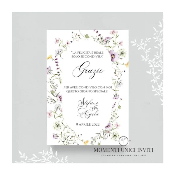 Cavaillon - card ringraziamento 13x18 cm