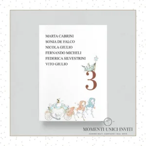 cards tableau cenerentola - momenti unici inviti