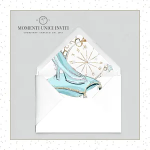 fodera busta cenerentola - momenti unici inviti