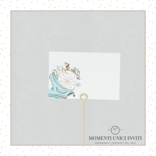 segnaposto cenerentola momenti unici inviti