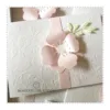 partecipazione elegante con fiore momenti unici inviti - chloe