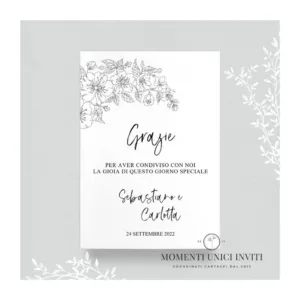 Ciliegio - card ringraziamento 13x18 cm