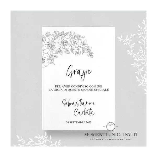 Ciliegio - card ringraziamento 13x18 cm