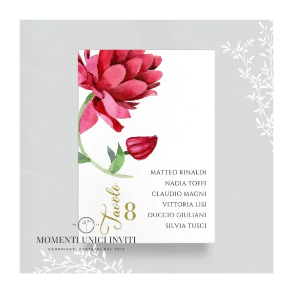 Coquelicot - card tableau 13x18 cm