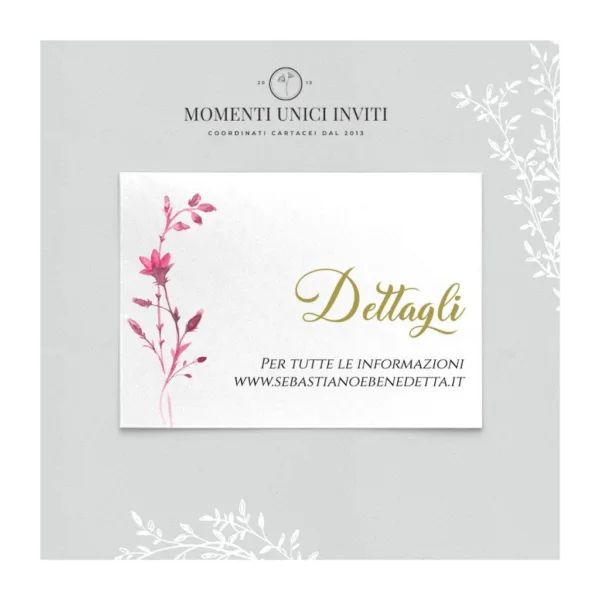 Coquelicot - info card / lista di nozze