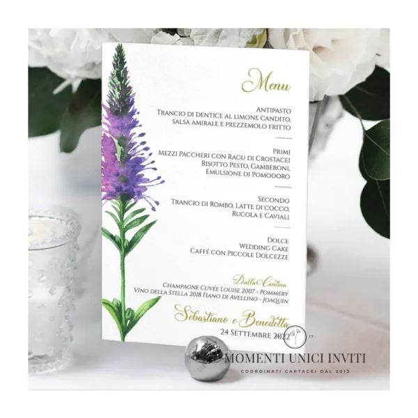 Coquelicot – menu 15x21 cm