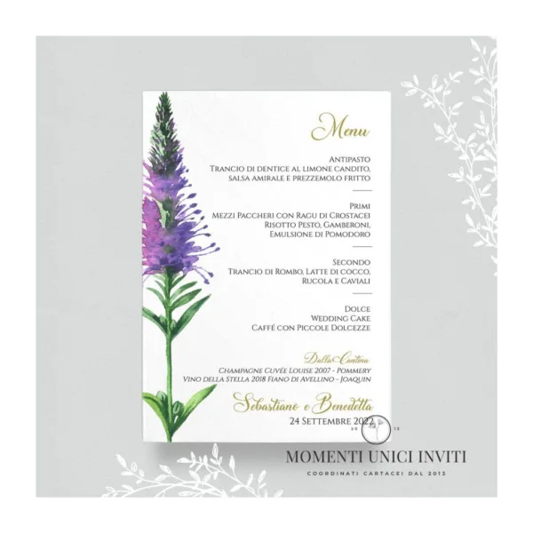 Coquelicot – menu 15x21 cm - immagine 2
