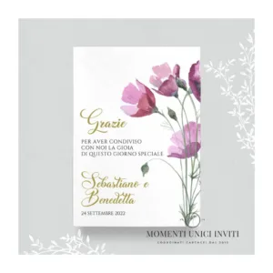 Coquelicot - card ringraziamento 13x18 cm