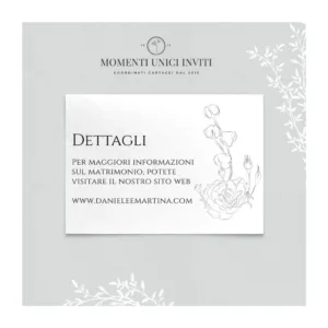 Diletta - info card / lista di nozze