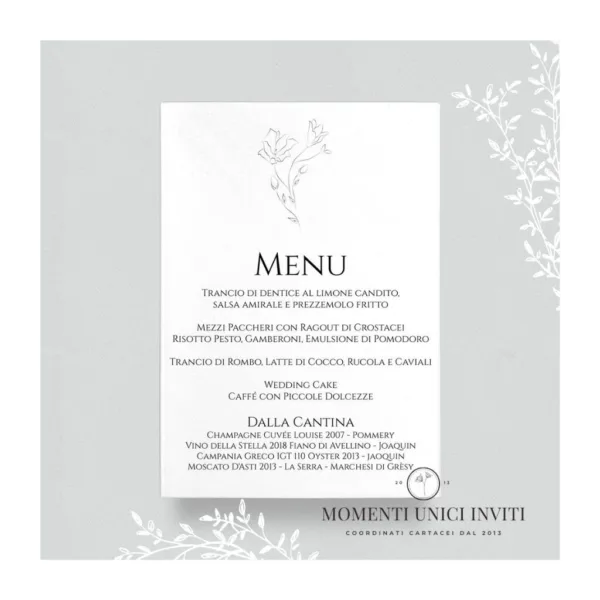 Diletta – menu 15x21 cm - immagine 2
