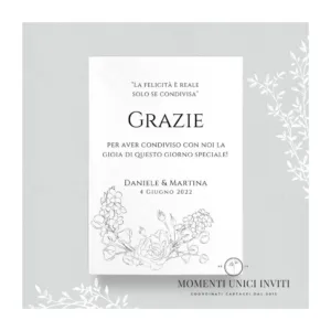 Diletta - card ringraziamento 13x18 cm
