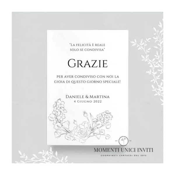 Diletta - card ringraziamento 13x18 cm