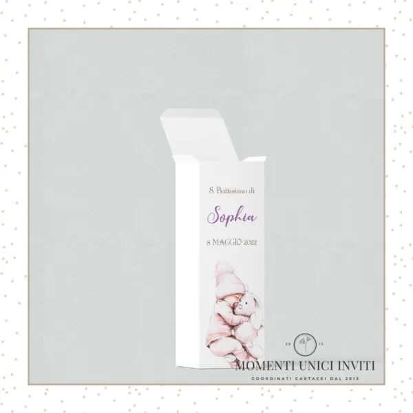 scatolina confetti dolci nanne bimba battesimo