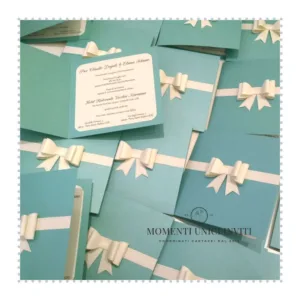 partecipazione elegante con fiocco momenti unici inviti - elegance