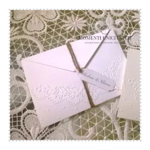 Partecipazione shabby chic momenti unici inviti - eleganza retrò
