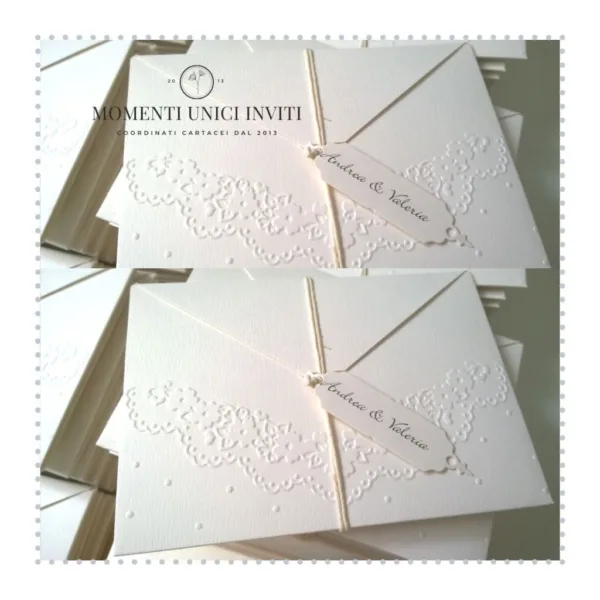 Partecipazione shabby chic momenti unici inviti - eleganza retrò