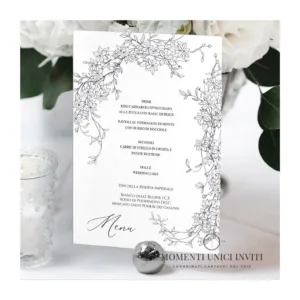 Elisabeth – menu 15x21 cm