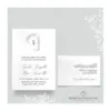 Elisabeth - partecipazione e invito con busta - mod.10x15 - immagine 2