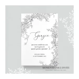 Elisabeth - card ringraziamento 13x18 cm