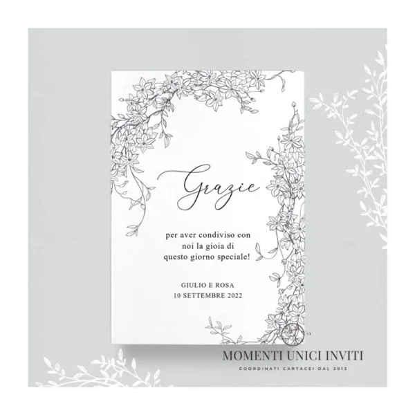 Elisabeth - card ringraziamento 13x18 cm