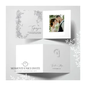 Elisabeth - card ringraziamento 14,5x14,5 cm