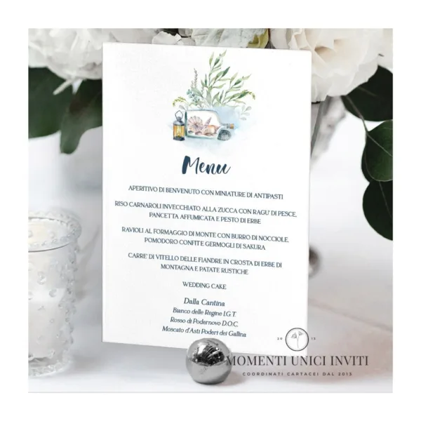 Favignana – menu 15x21 cm