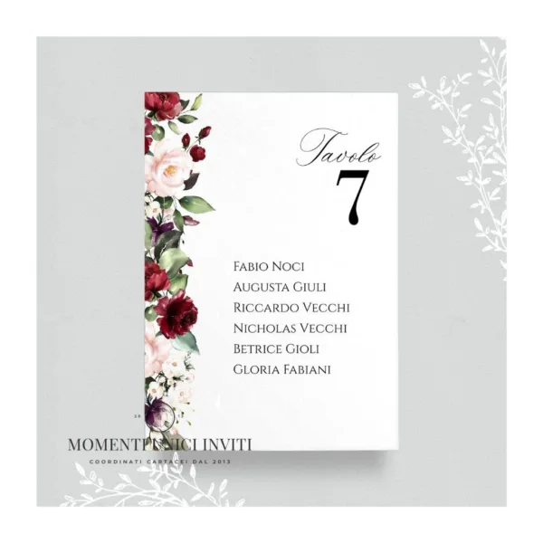 Flowers - card tableau 13x18 cm