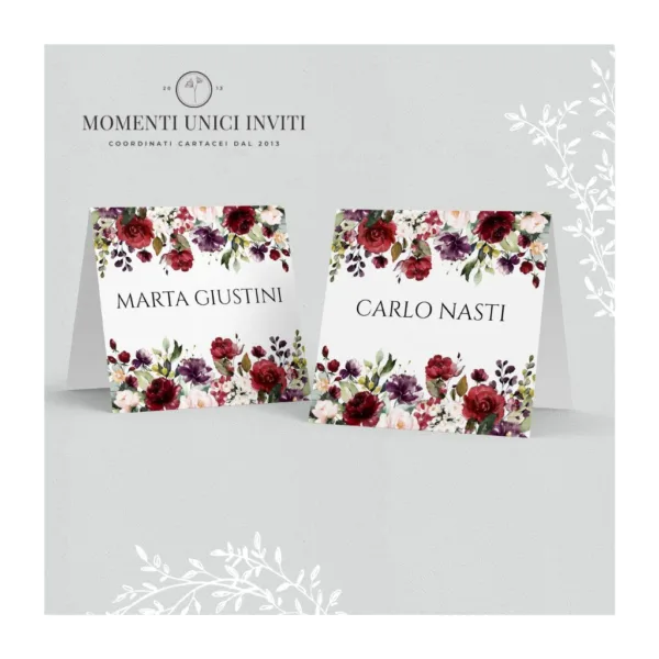 Flowers - cavalieri segnaposto