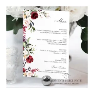 Flowers – menu 15x21 cm
