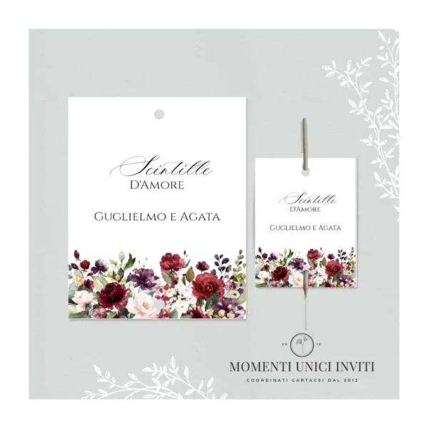Flowers – card scintille