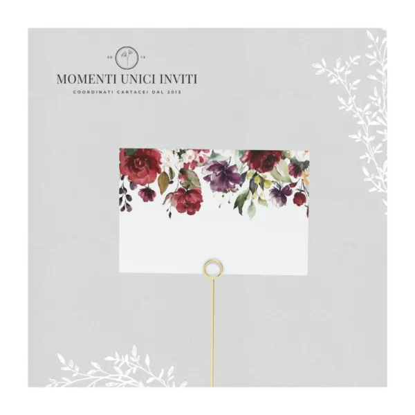 Flowers – segnaposto quadrato o rettangolare - immagine 5