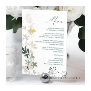 Garden tale – menu 15x21 cm