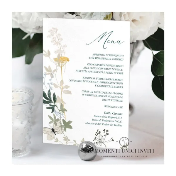 Garden tale – menu 15x21 cm