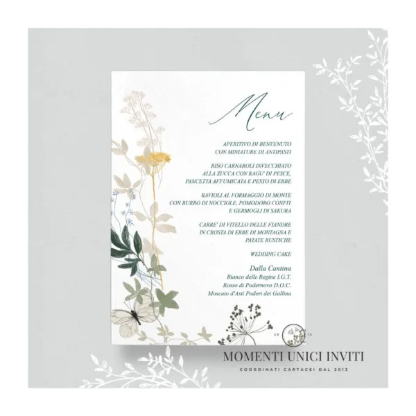Garden tale – menu 15x21 cm - immagine 2