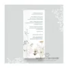 Garden tale - menu 9x20