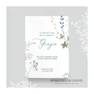 Garden tale - card ringraziamento 13x18 cm