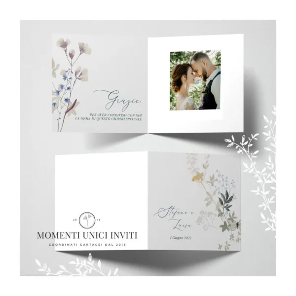 Garden tale - card ringraziamento 14,5x14,5 cm