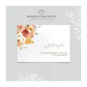 Giardino d'autunno - info card / lista di nozze