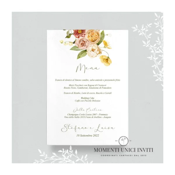 Giardino d'autunno – menu 15x21 cm - immagine 2