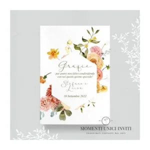 Giardino d'autunno - card ringraziamento 13x18 cm