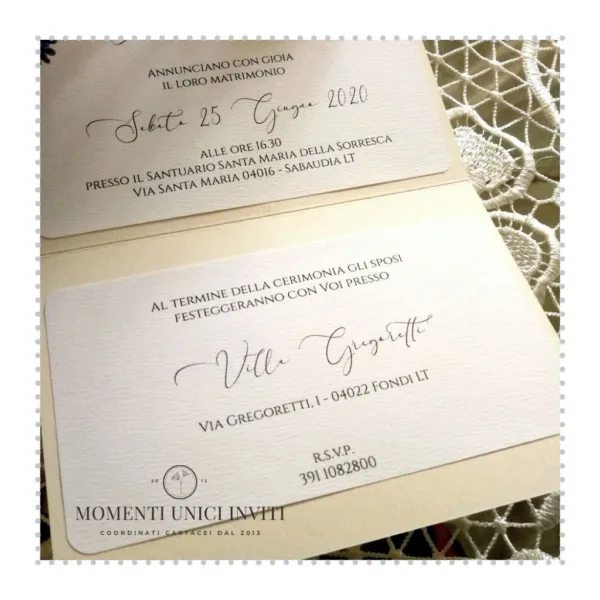 Partecipazione elegante intagliata - Ginevra - immagine 5
