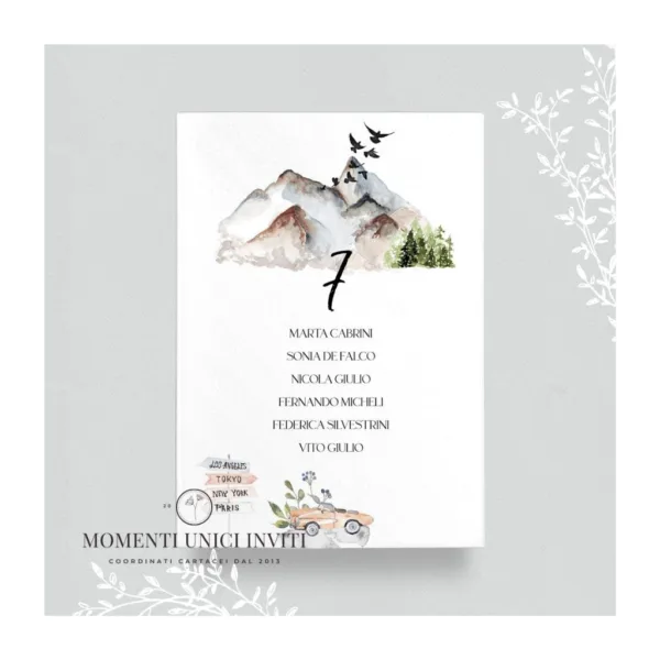 Giro del mondo - card tableau 13x18 cm