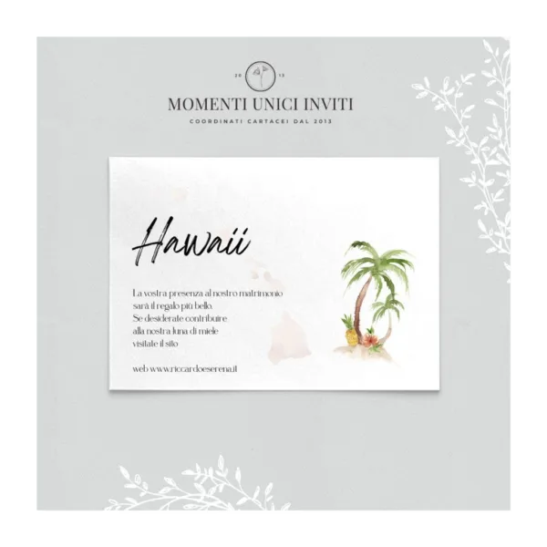 Giro del mondo - info card / lista di nozze - immagine 3
