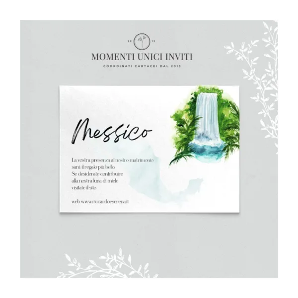 Giro del mondo - info card / lista di nozze - immagine 4